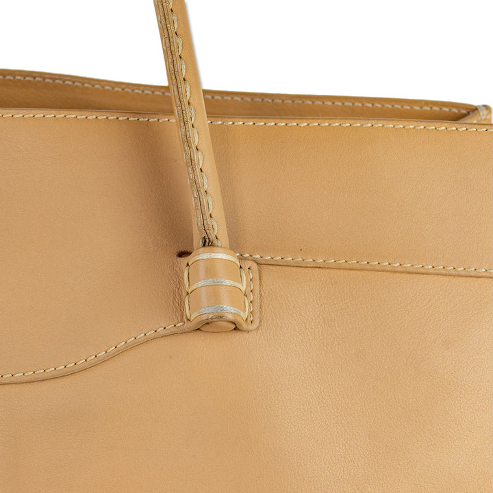 Tod
s Medium Tan Leather Mocassino Tote