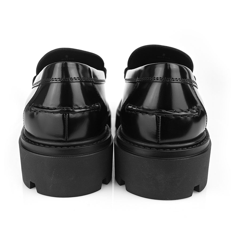 Tod
s Mens T Timeless Black Leather Loafers