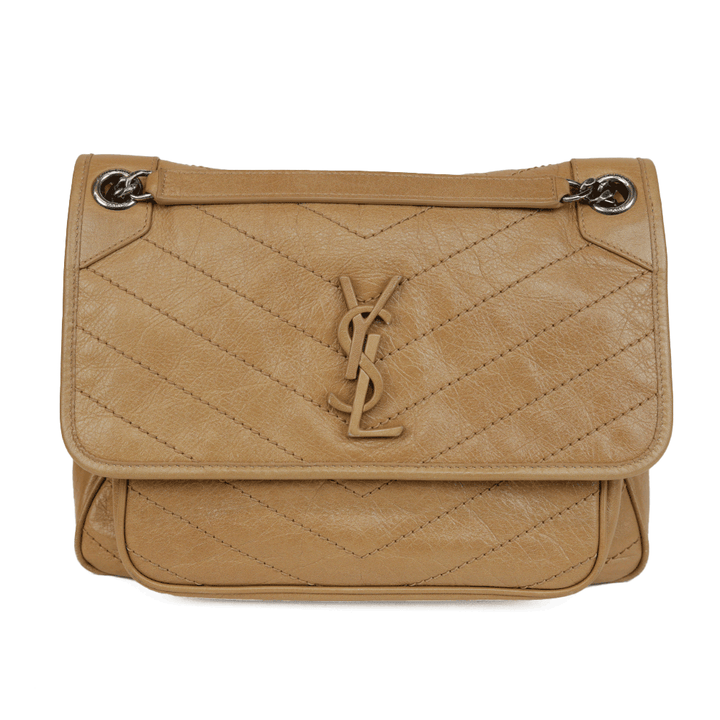 Saint Laurent Tan Medium Nikki Flap Bag