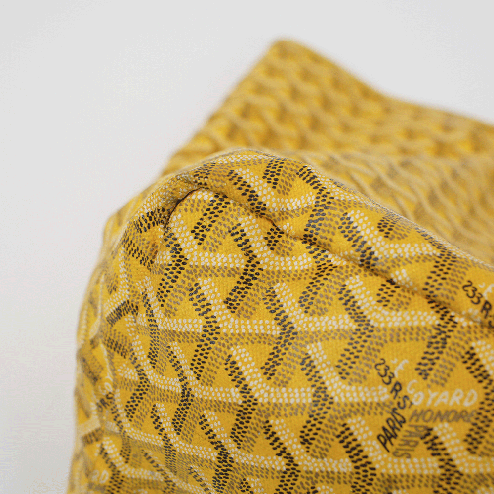 Goyard Yellow Coated Canvas St. Louis GM Tote Bag