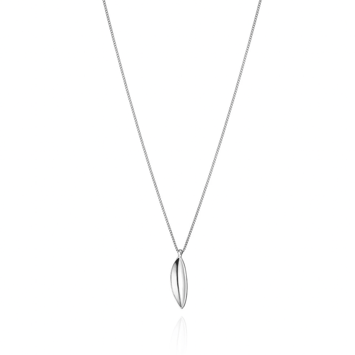 Jenny Bird Studio Pendant Silver Curb Chain Necklace