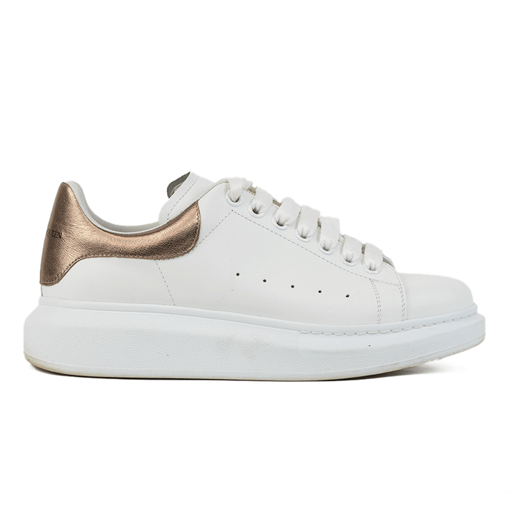 Alexander McQueen White 
Rose Gold Oversized Sneaker