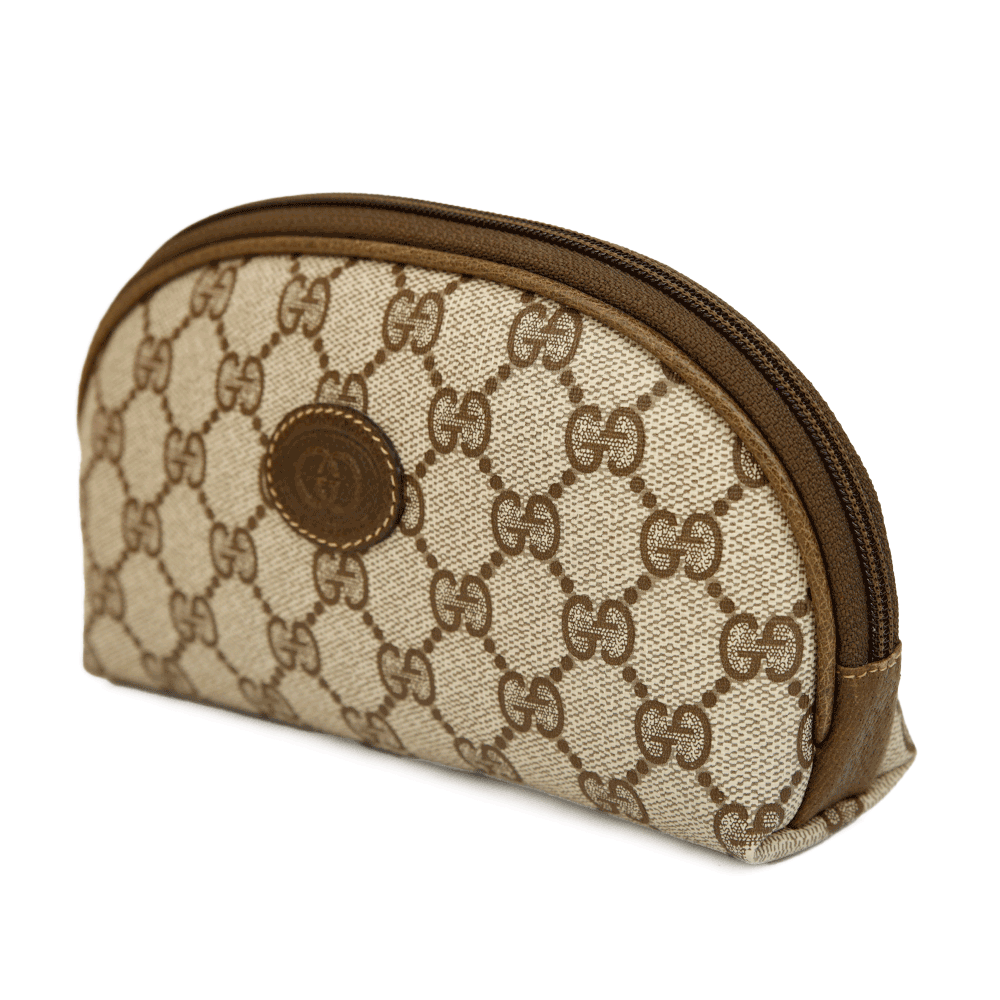 Gucci Monogram Coated Canvas Cosmetic Case