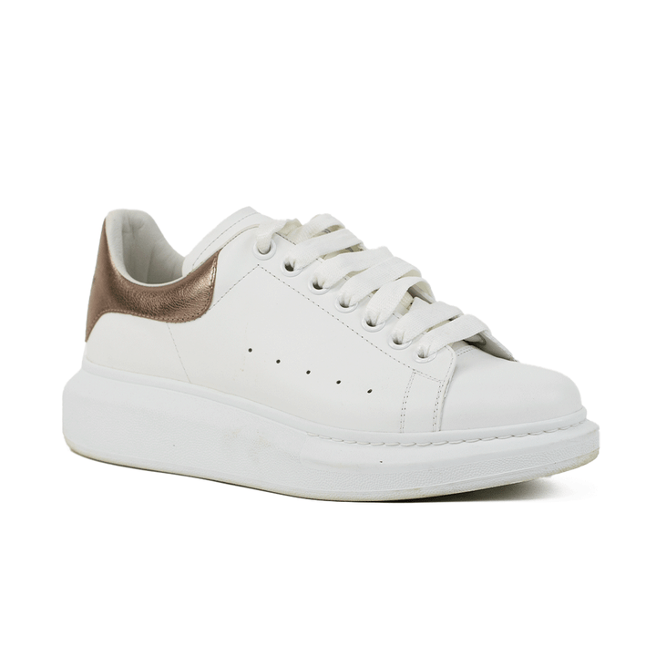 Alexander McQueen White 
Rose Gold Oversized Sneaker