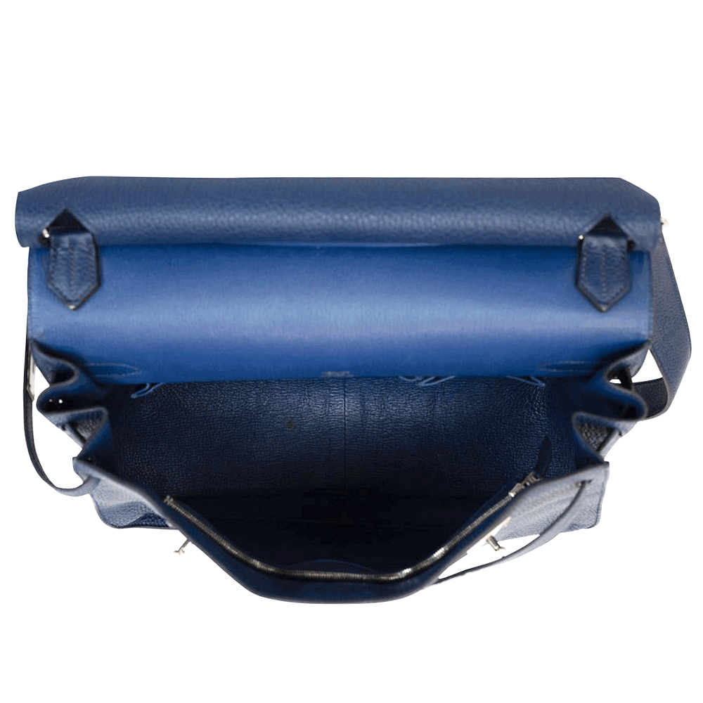 Hermès Navy Clemence Jypsiere 37 Messenger Bag