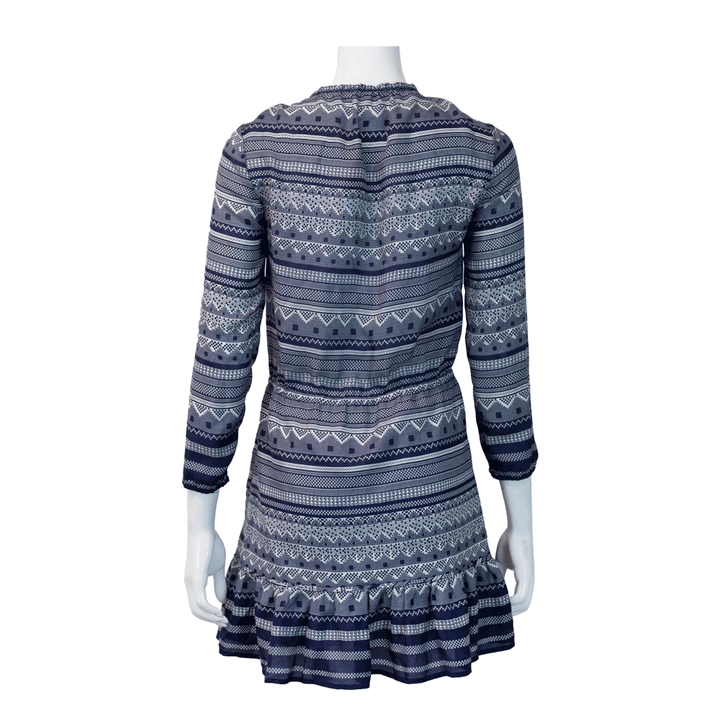 Veronica Beard Navy 
White Print Mini Dress