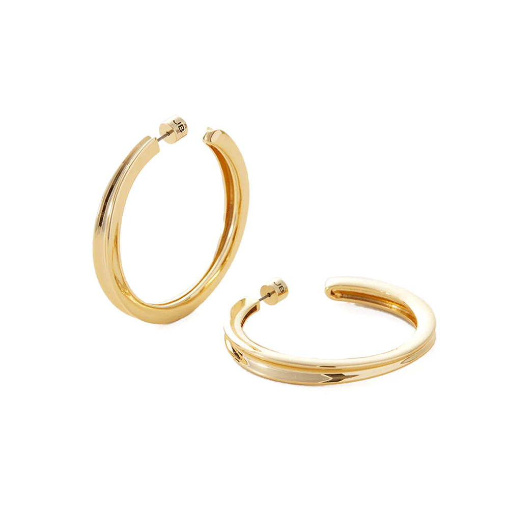 Jenny Bird Gold Slim Doune Hoop Earrings