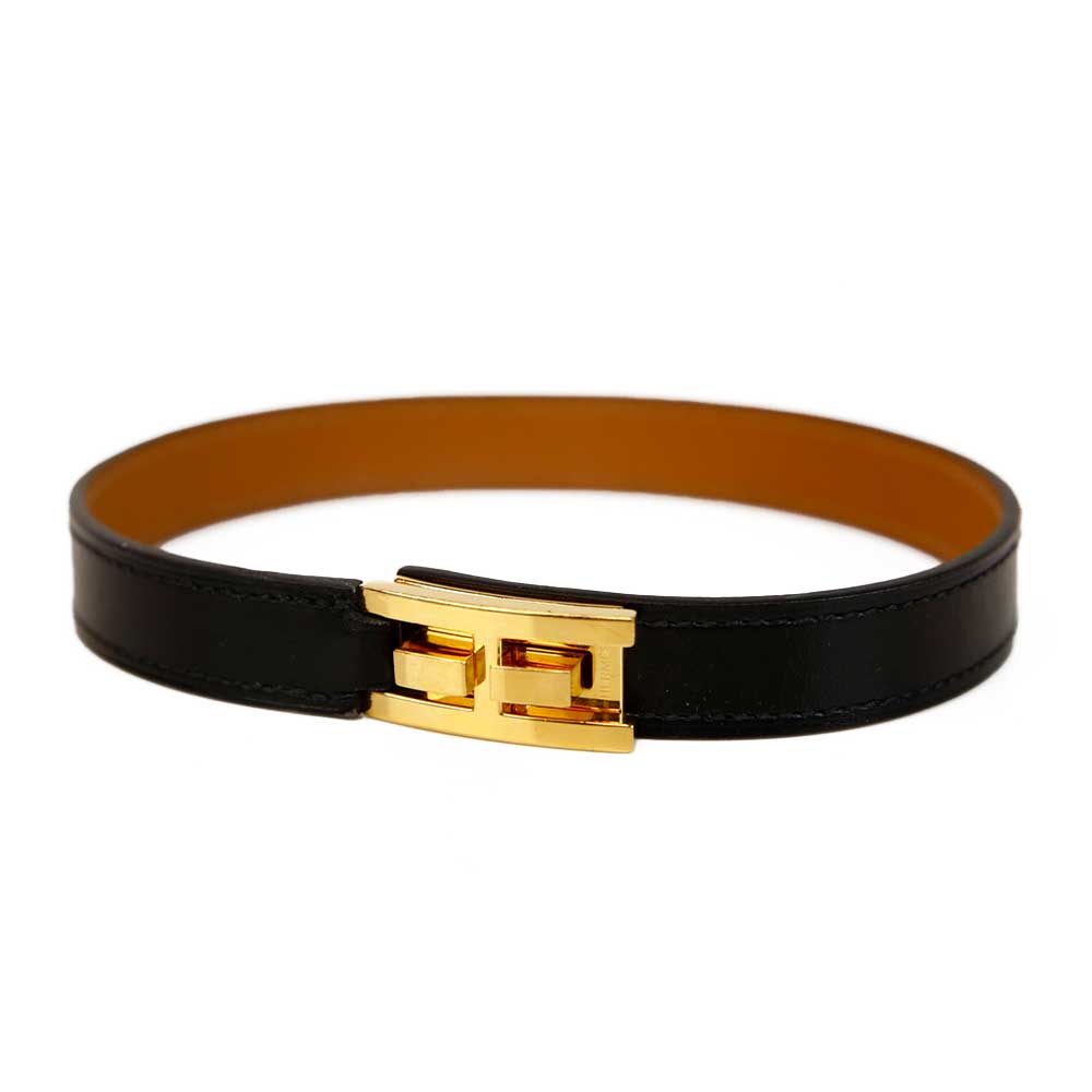 Hermès Drag Leather Double Tour Bracelet