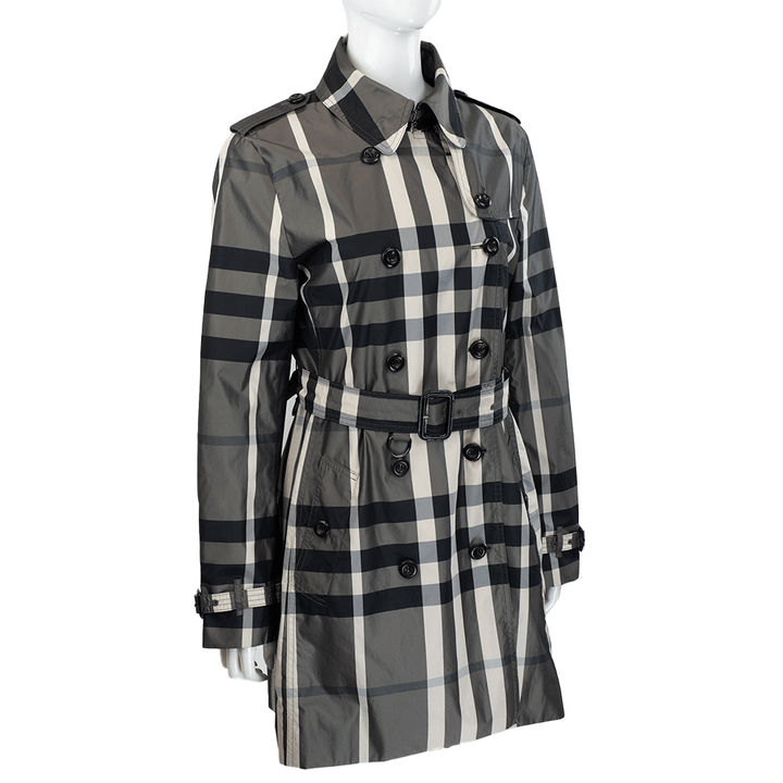 Burberry Nylon Nova Check Trench Coat