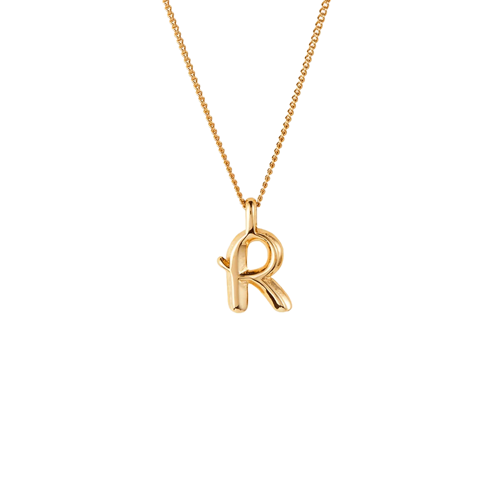 Jenny Bird Gold Monogram Chain Necklace