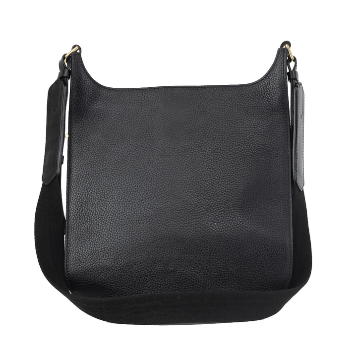 Tom Ford Small T Twist Black Leather Crossbody Bag