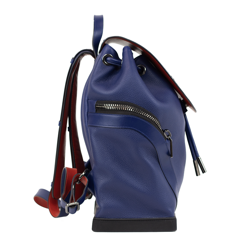 Christian Louboutin Explorafunk Navy Leather Backpack