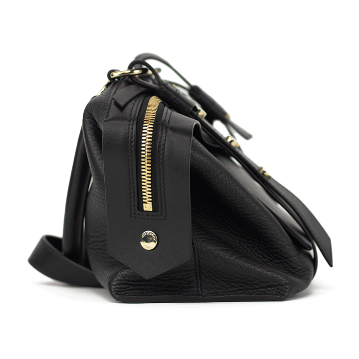 Givenchy Sway Small Black Leather Shoulder Bag