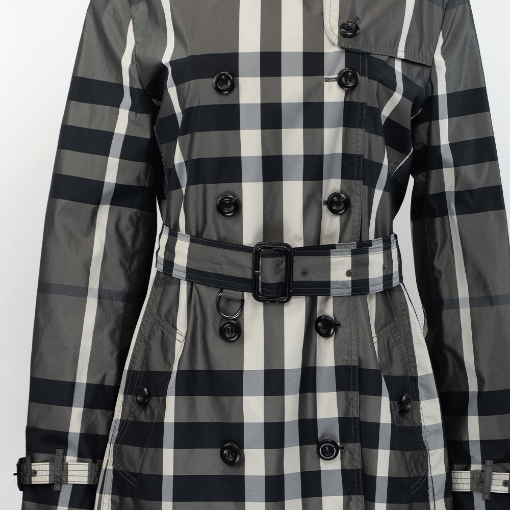 Burberry Nylon Nova Check Trench Coat