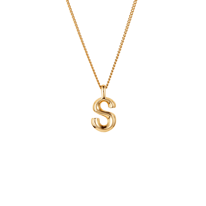 Jenny Bird Gold Monogram Chain Necklace