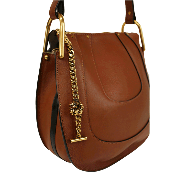 Chloe Brown Leather Hayley Hobo Bag