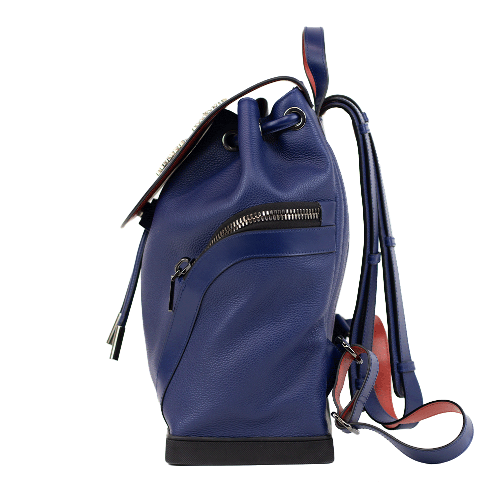 Christian Louboutin Explorafunk Navy Leather Backpack