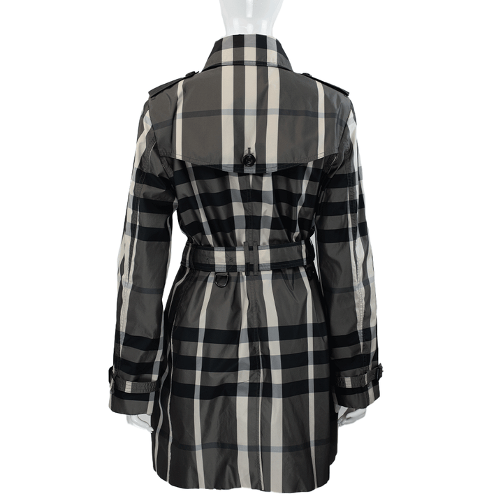 Burberry Nylon Nova Check Trench Coat