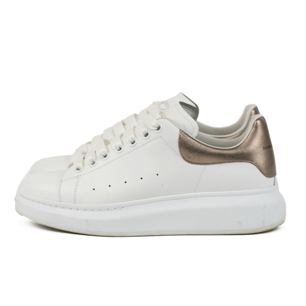 Alexander McQueen White 
Rose Gold Oversized Sneaker