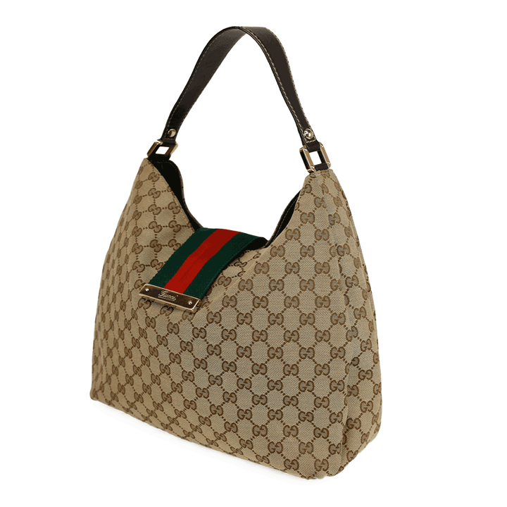 Gucci New Ladies Web Hobo Bag