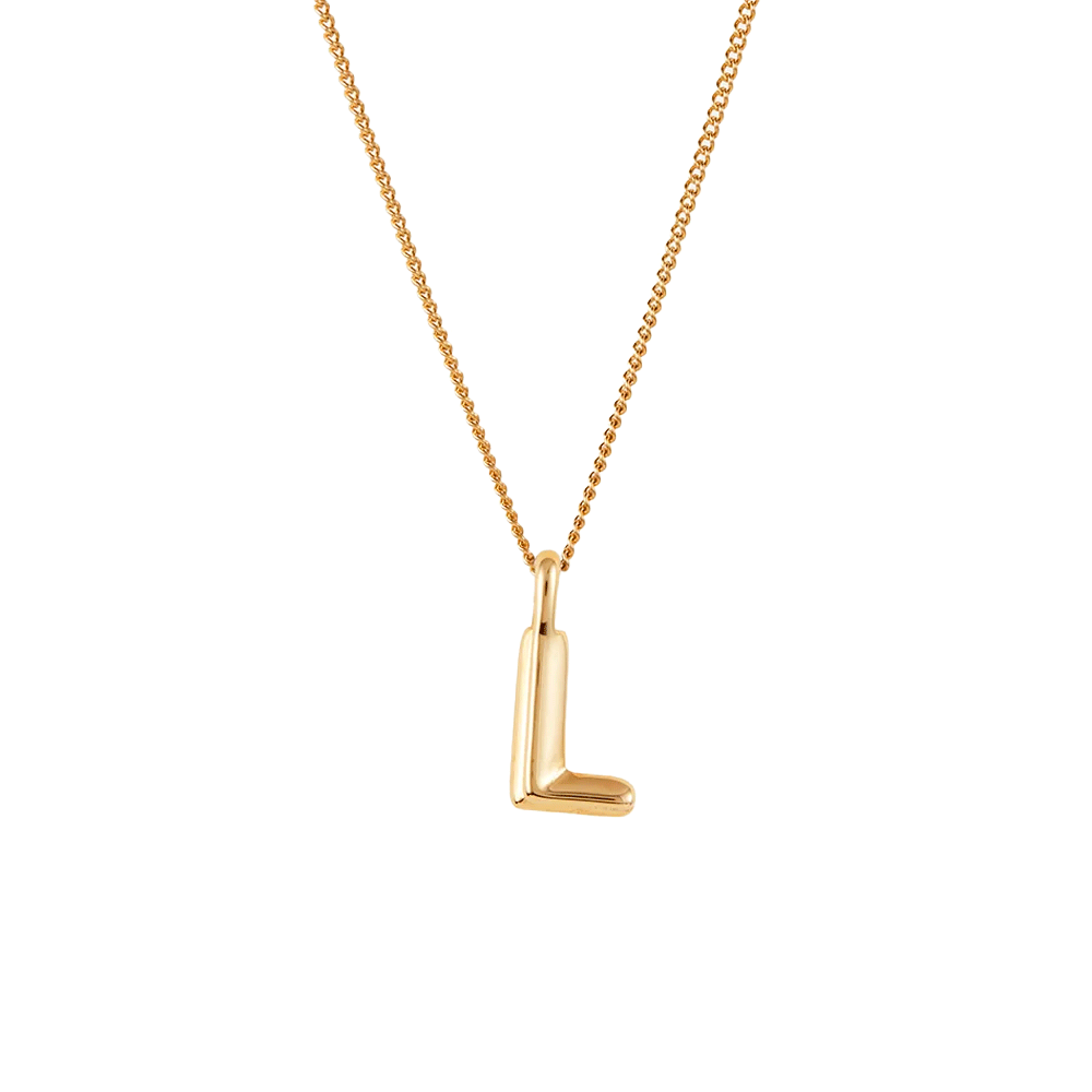 Jenny Bird Gold Monogram Chain Necklace