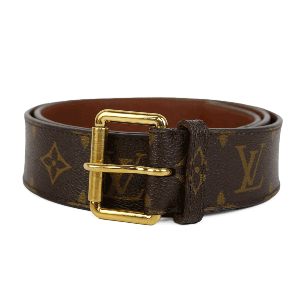 Louis Vuitton Monogram Coated Canvas Belt