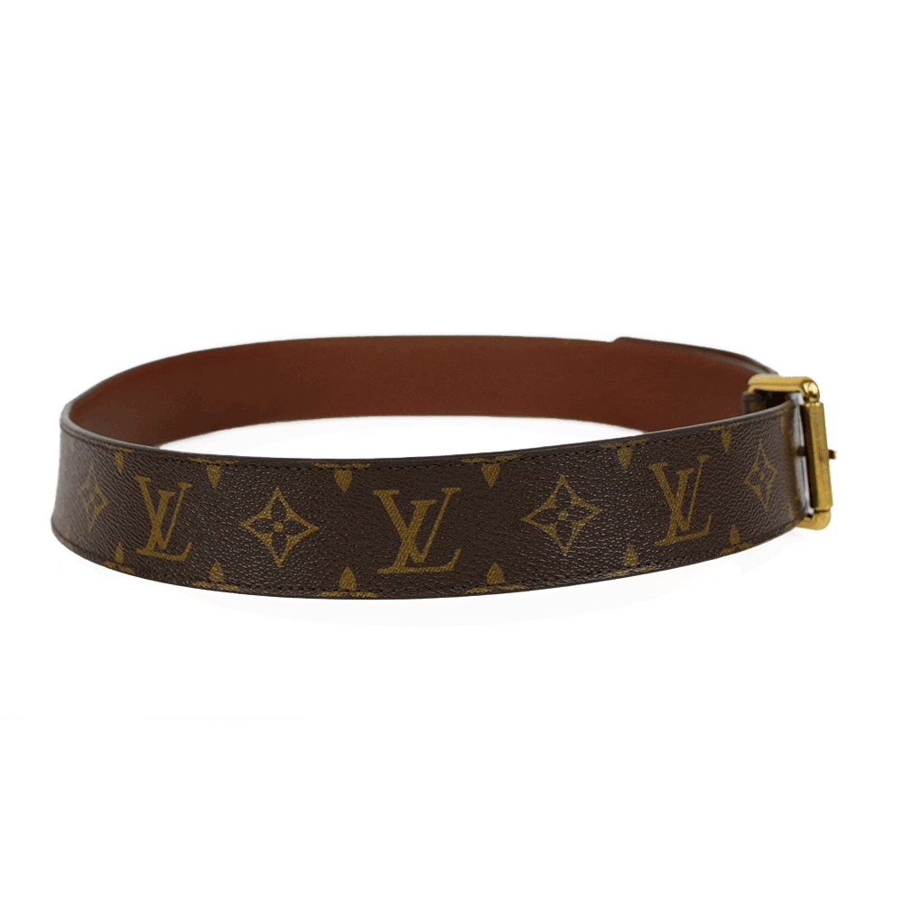 Louis Vuitton Monogram Coated Canvas Belt