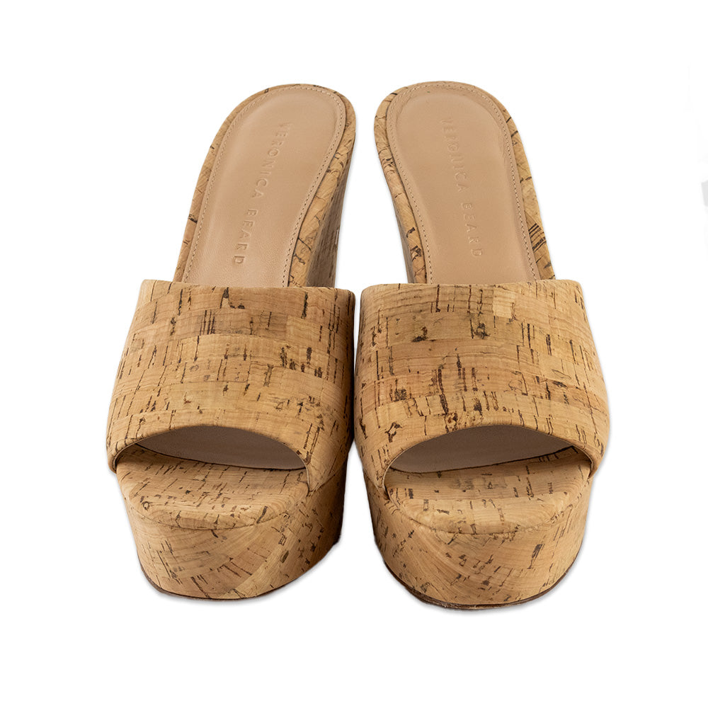 Veronica Beard Cork Wedge Sandals