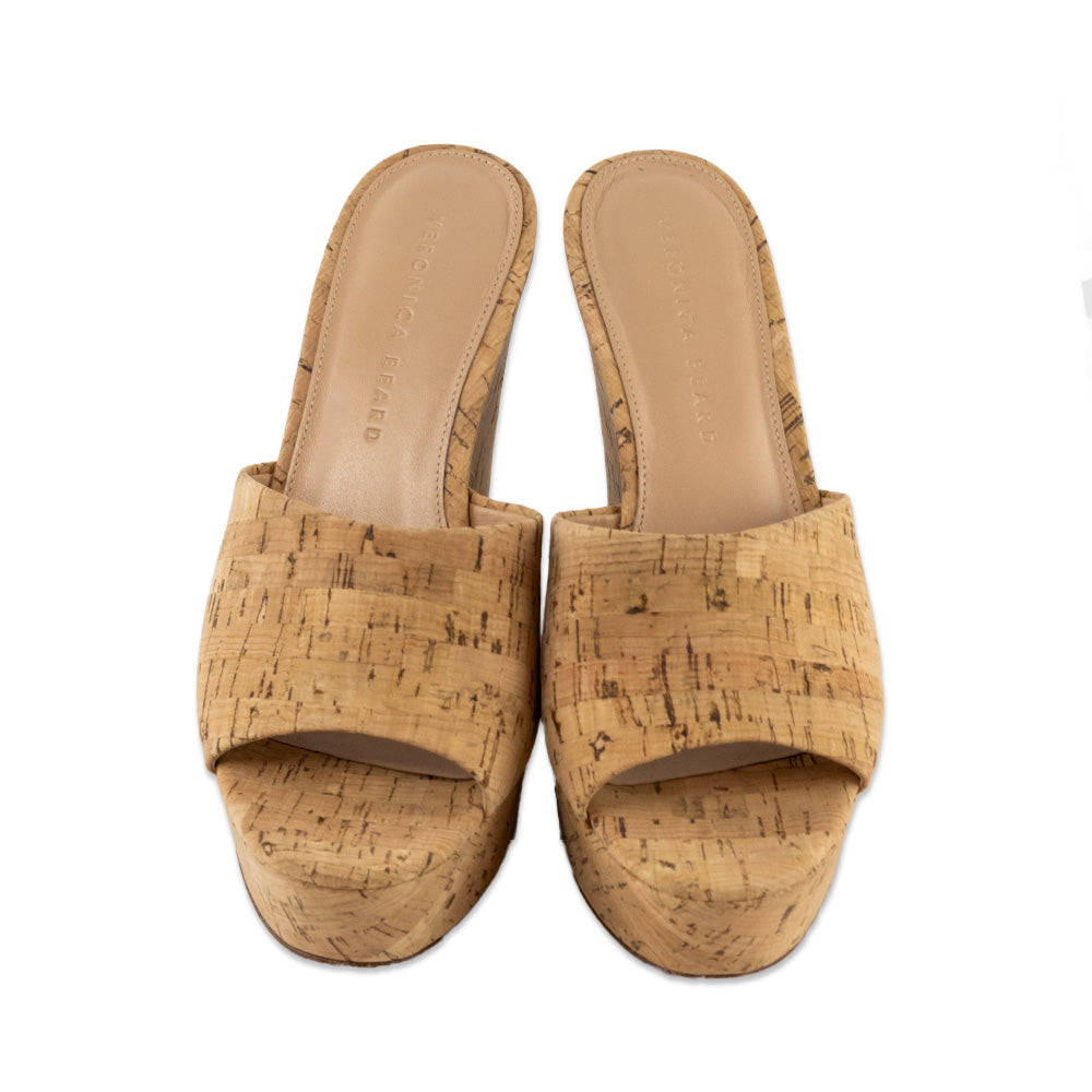 Veronica Beard Cork Wedge Sandals