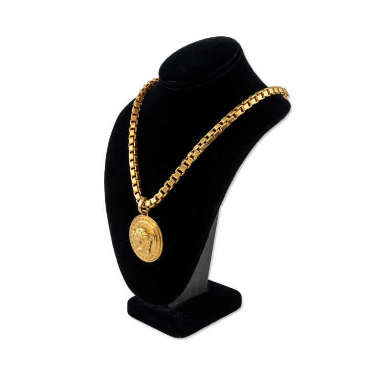 Versace Medusa Greca Large Pendant Necklace