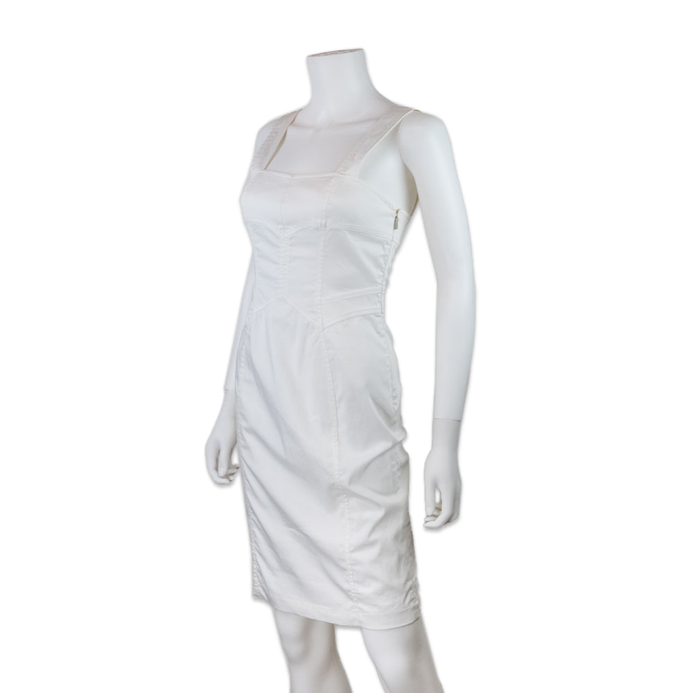 Versus Versace White Midi Dress