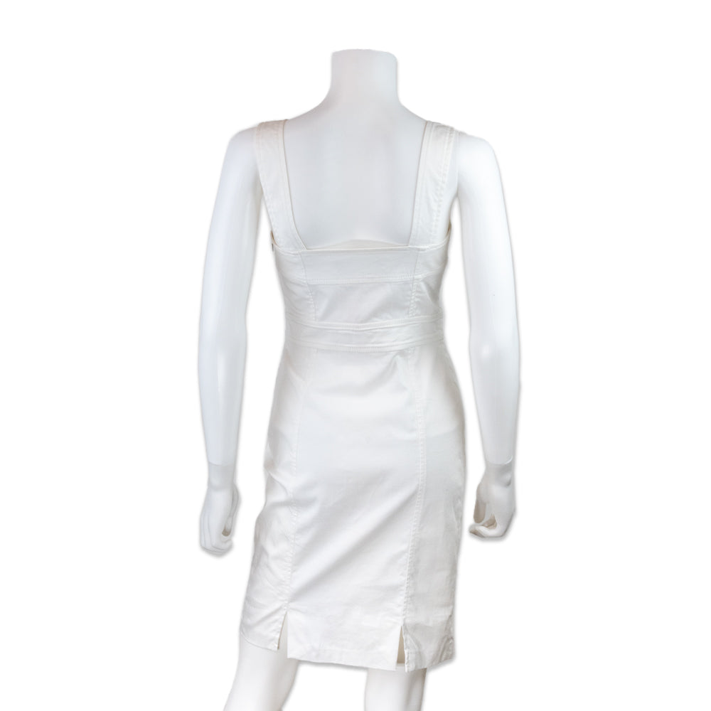 Versus Versace White Midi Dress