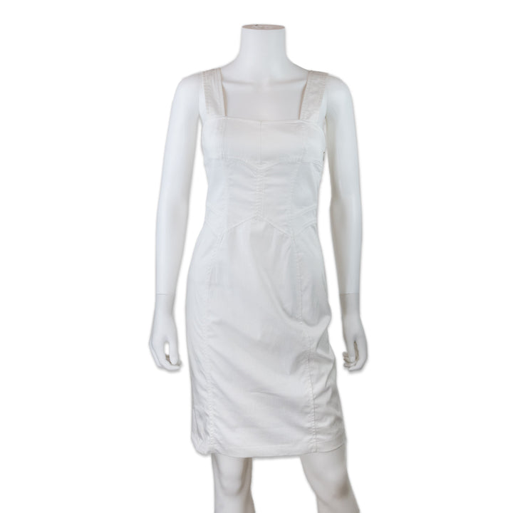 Versus Versace White Midi Dress