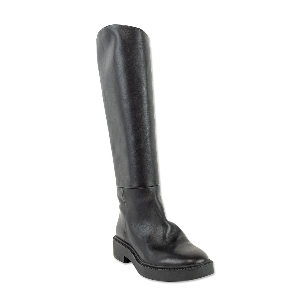 Vince Kady Black Leather Riding Boots