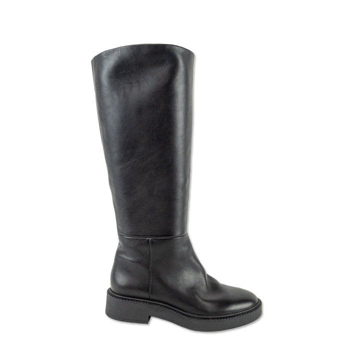 Vince Kady Black Leather Riding Boots