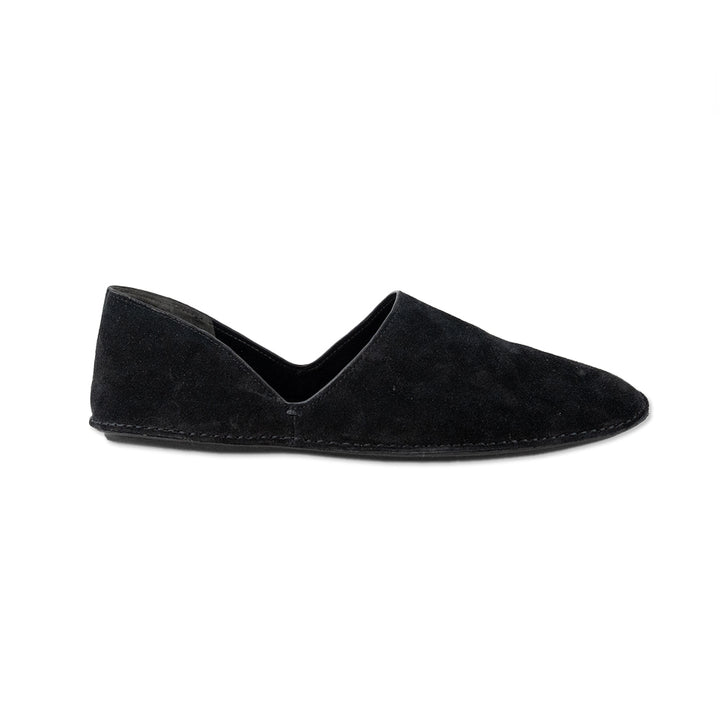 Vince Black Suede Round Toe Flats