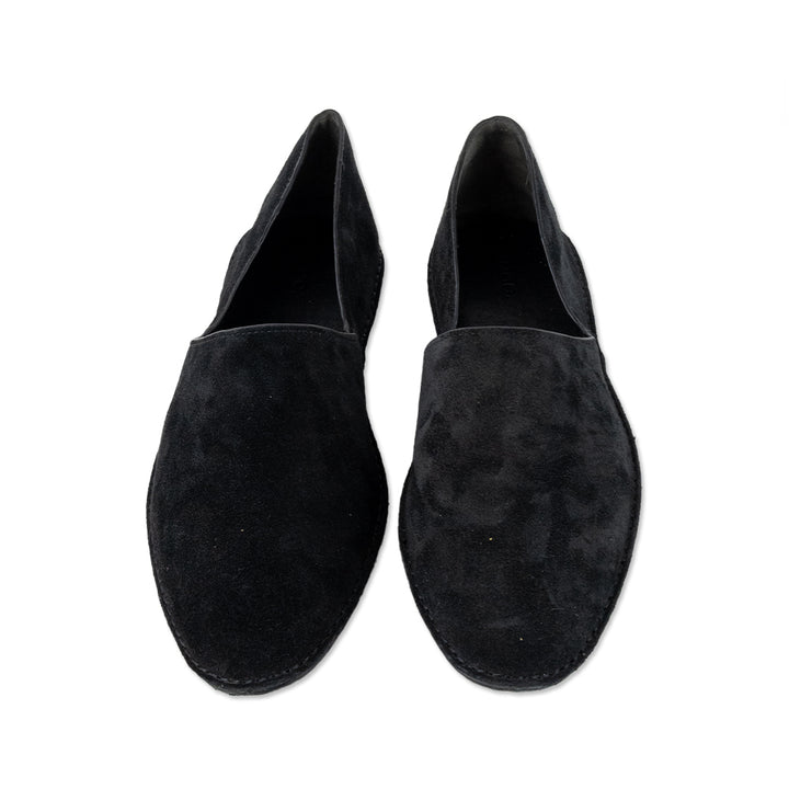 Vince Black Suede Round Toe Flats