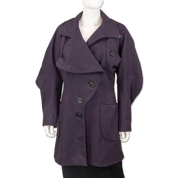 Vivienne Westwood Purple Wool Peacoat