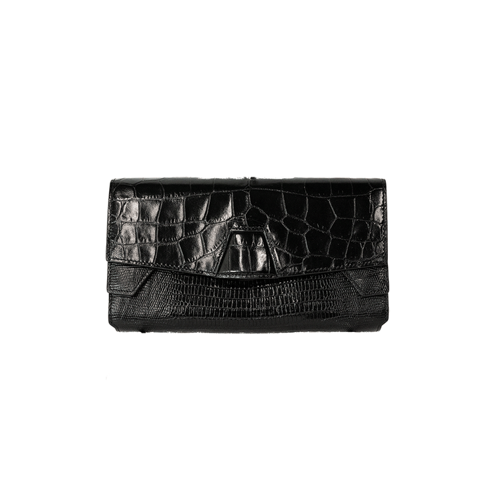 ALEXANDER WANG CROC EMBOSSED CLUTCH