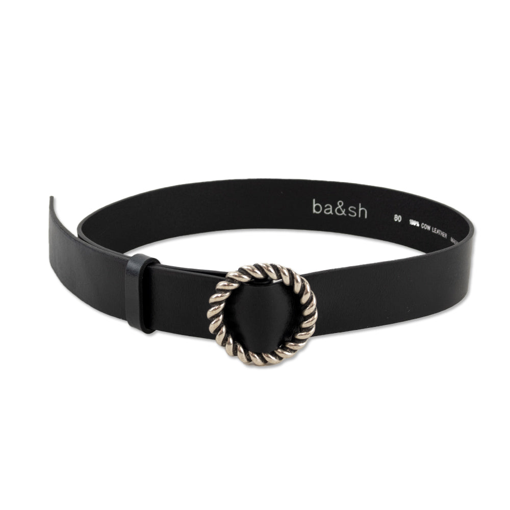 ba&sh Beus Black Leather Belt