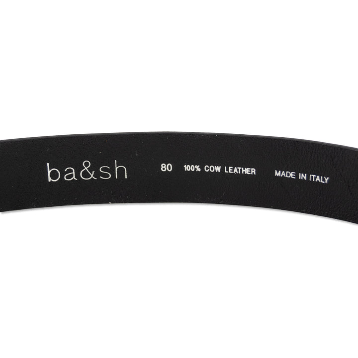 ba&sh Camus Black Leather Belt