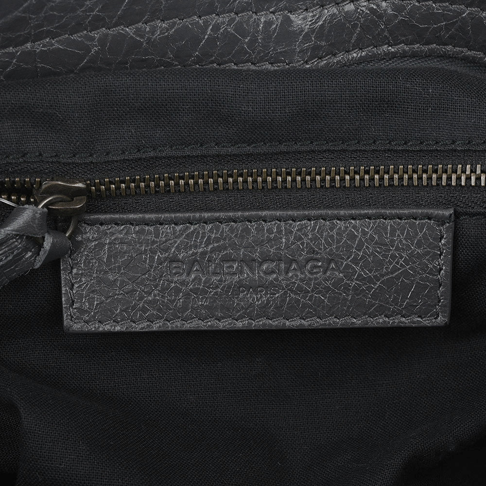 Balenciaga Gray Motorcross Classic Velo Bag