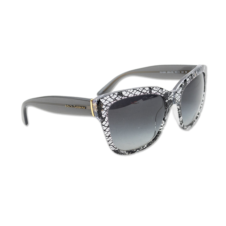 Dolce 
Gabana Black Lace Square Sunglasses