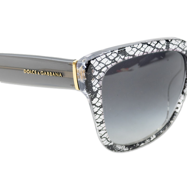 Dolce 
Gabana Black Lace Square Sunglasses