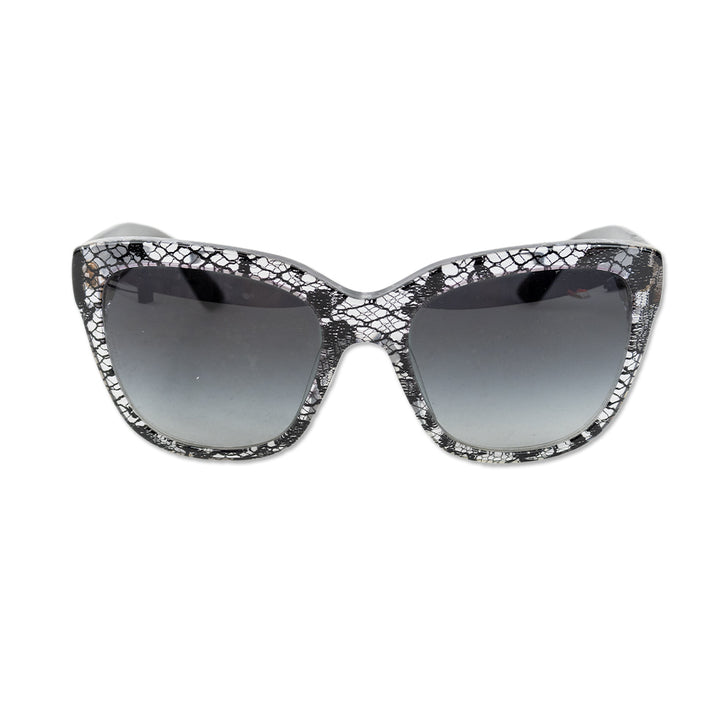 Dolce 
Gabana Black Lace Square Sunglasses