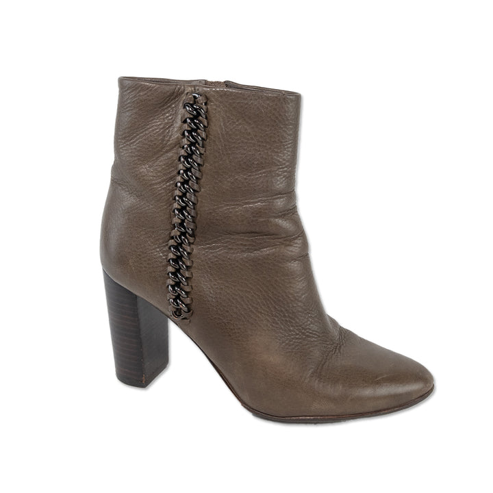 Coach Teagan Tobacco Leather Ankle Boot