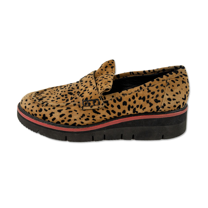 Rag 
Bone Animal Print Suede Platform Loafers