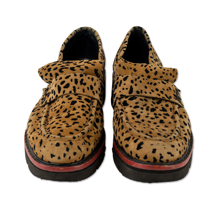 Rag 
Bone Animal Print Suede Platform Loafers