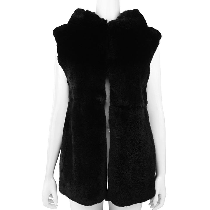 Louis Vuitton Black Rabbit Fur Vest