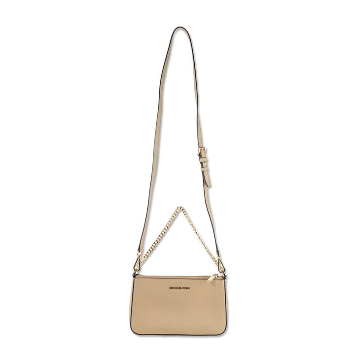 Michael Kors Beige Leather Crossbody Bag